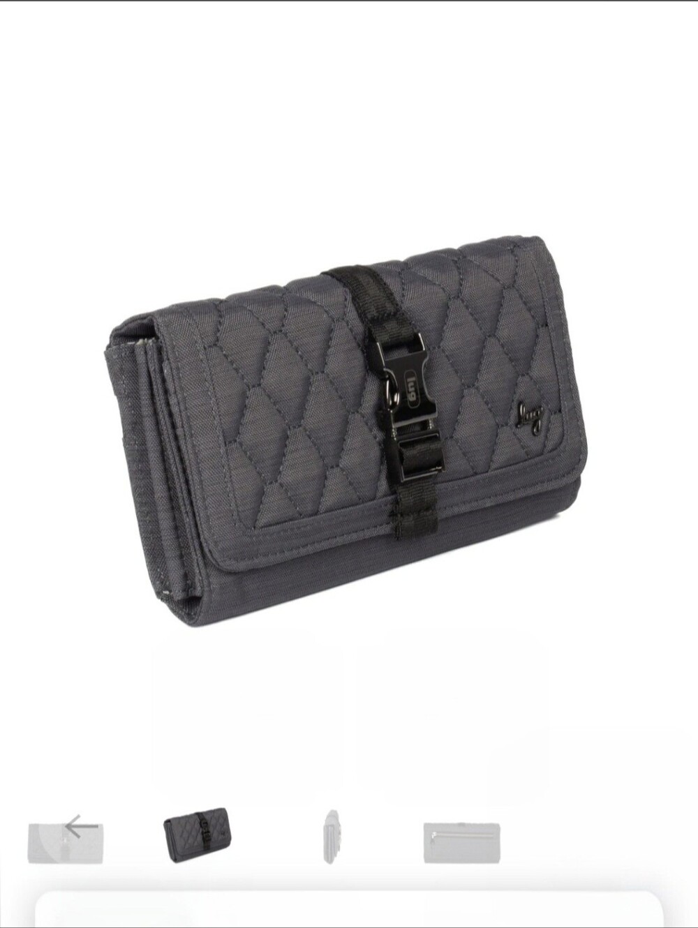 LUG Throttle Classic Quilted Wallet With Buckle Closure - Picture 2 of 16